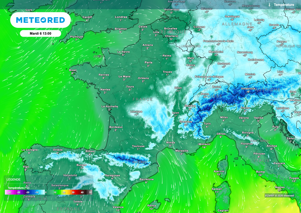 Des maximales qui pourront rester sous les 0°C.