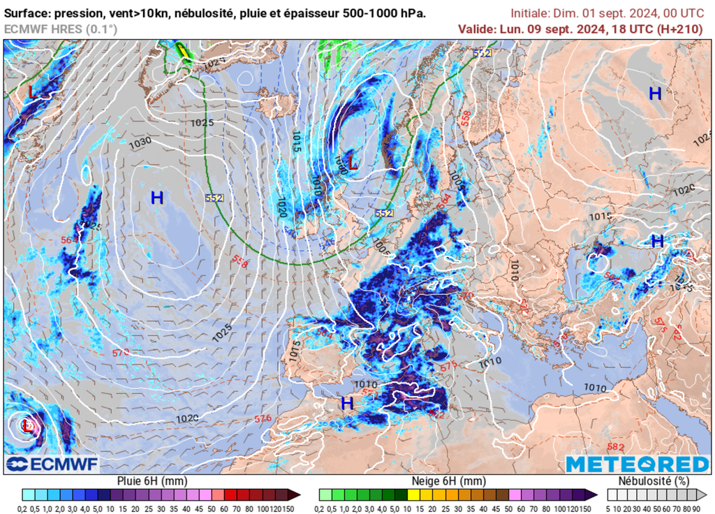 La semaine prochaine porurait voir un flux de nord avec des intempéries sur la moitié sud.