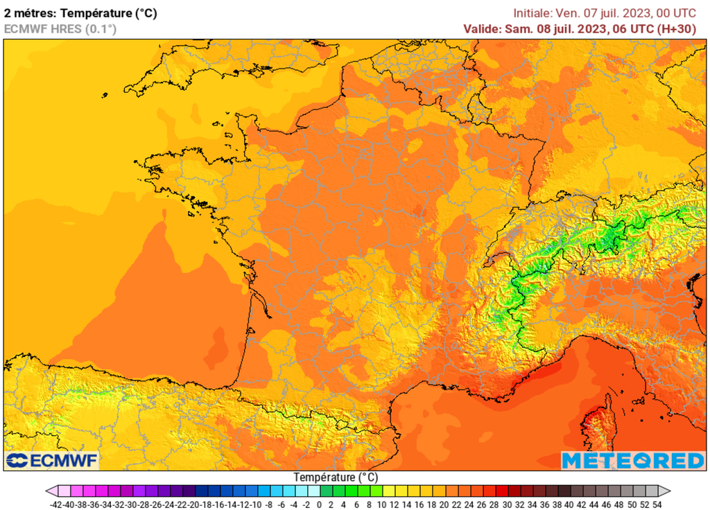 Une grande douceur matinale concerne la France samedi matin. Une nuit qui sera parfois tropicale.