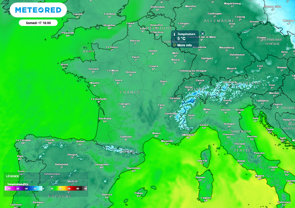 Pas de froid en vue avec des températures positives le matin comme l'après-midi, au nord comme au sud.
