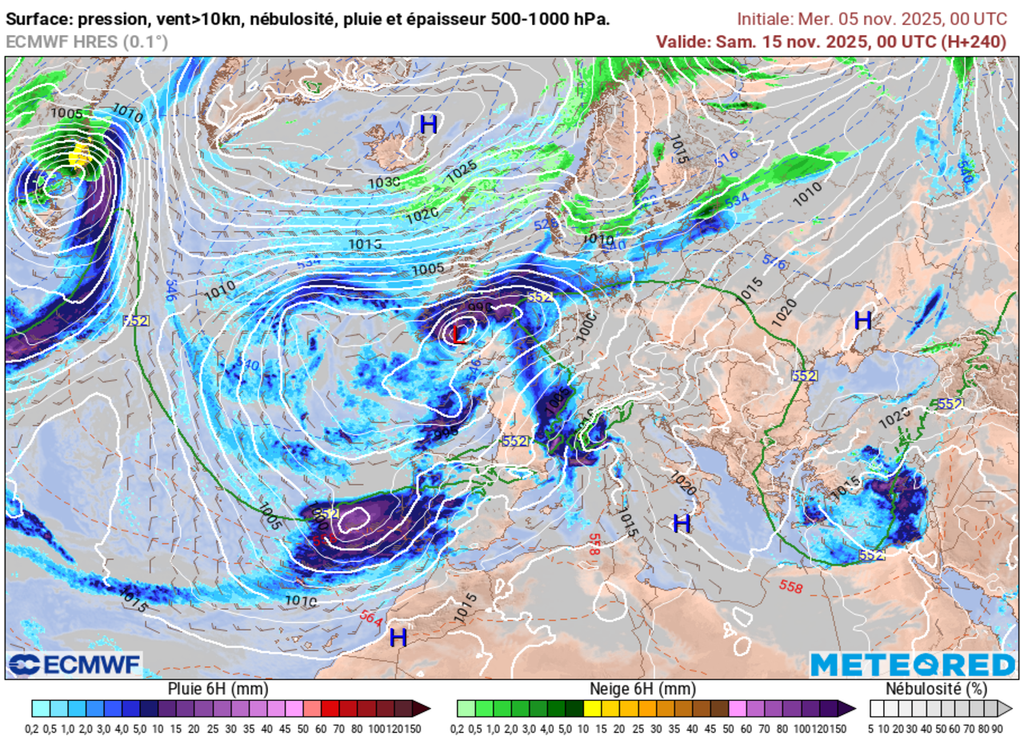 À ce jour, pas de prévisions de températures hivernales sur la France. Le flux de sud-ouest devrait dominer. À ce jour, pas de prévisions de températures hivernales sur la France. Le flux de sud-ouest devrait dominer.