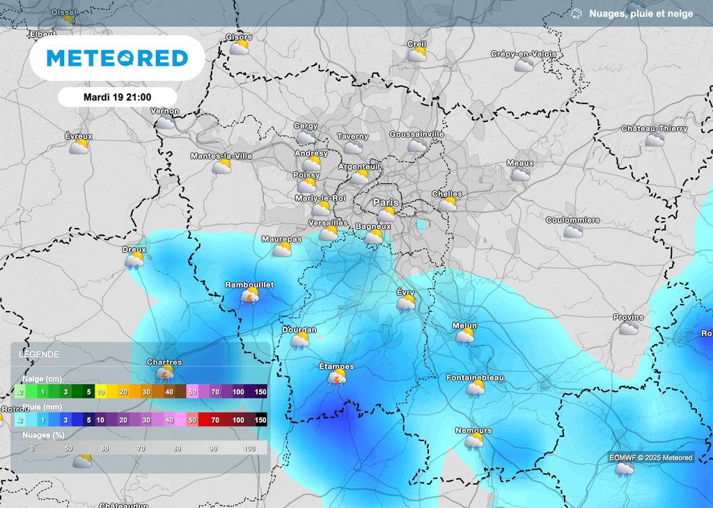 Des précipitations orageuses attendues à partir de ce soir.