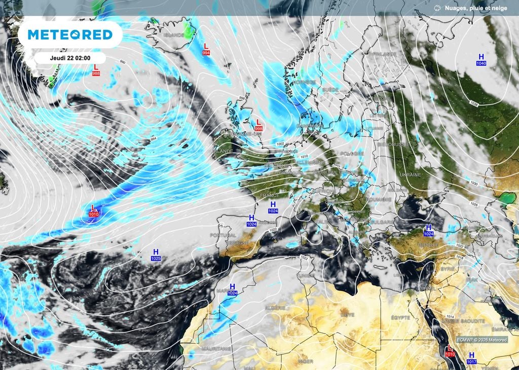 Un anticyclone qui tentera de revenir par la moitié sud du pays ! Un anticyclone qui tentera de revenir par la moitié sud du pays !