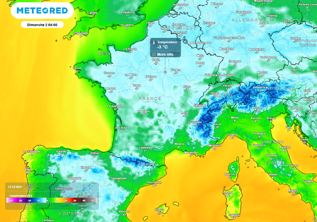 Dans un premier temps, le mercure baissera et de petites gelées feront leur réapparition dans la moitié nord.