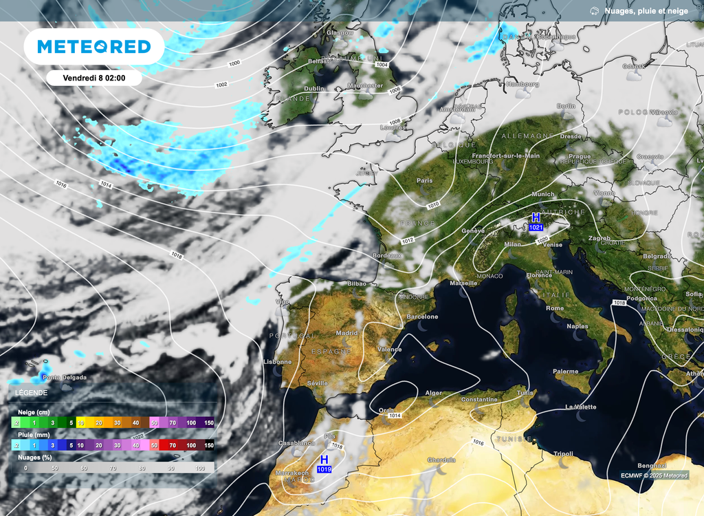Une météo dans l'ensemble belle pour la semaine prochaine (en-dehors de quelques passages faiblement pluvieux entre lundi et mercredi au nord).