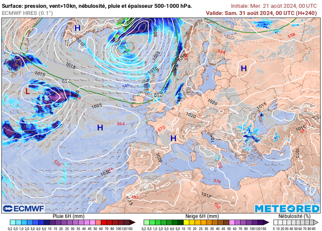 Des conditions anticycloniques devraient persister d'ici la toute fin de mois et début septembre. Des conditions anticycloniques devraient persister d'ici la toute fin de mois et début septembre.