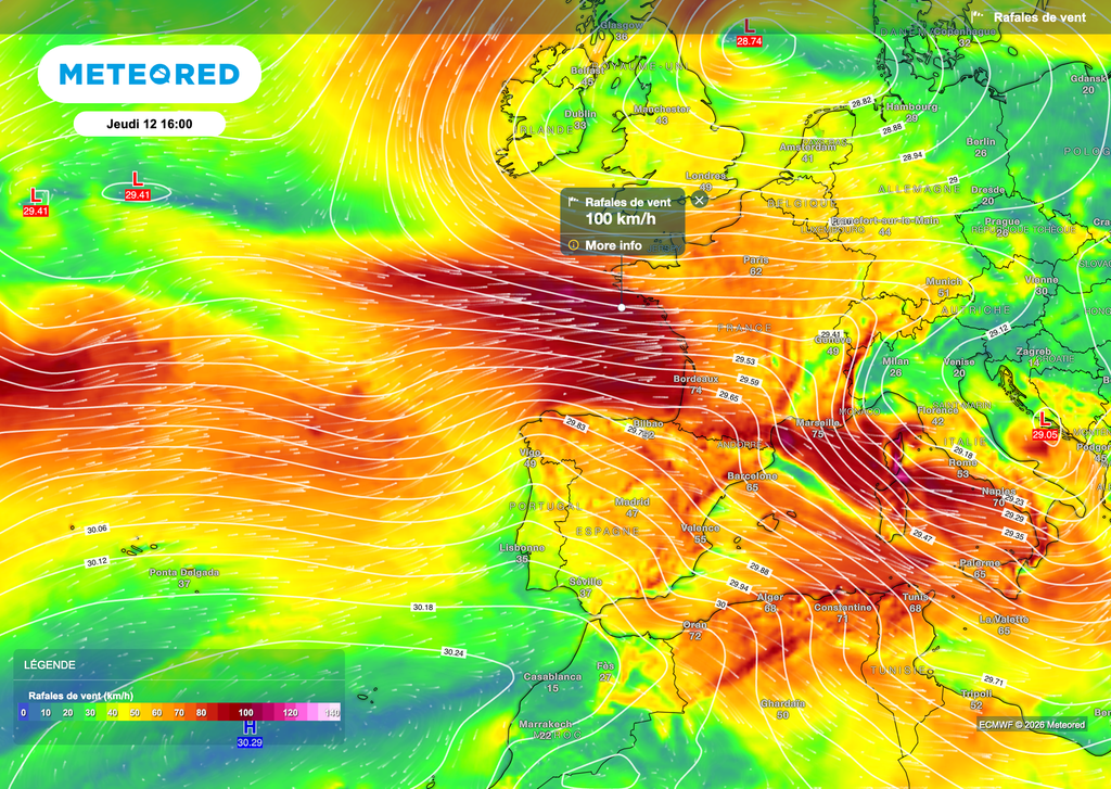Beaucoup de vent pour jeudi !