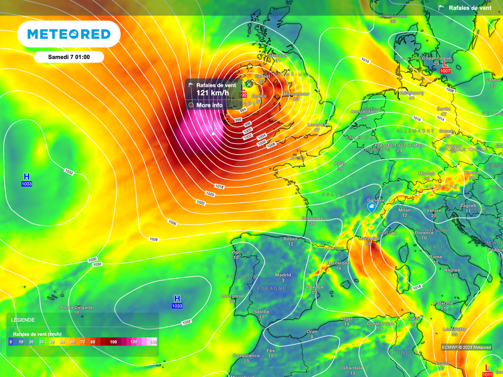 Il conviendra de surveiller la dépression circulant entre vendredi soir et la journée de samedi.