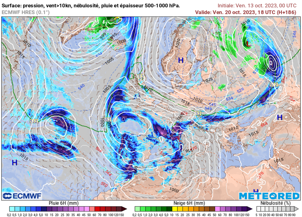 Un flux continental pourrait s'affirmer sur les régions les plus au Nord d'ici le week-end. Plus instable sur le quart Sud-Est.