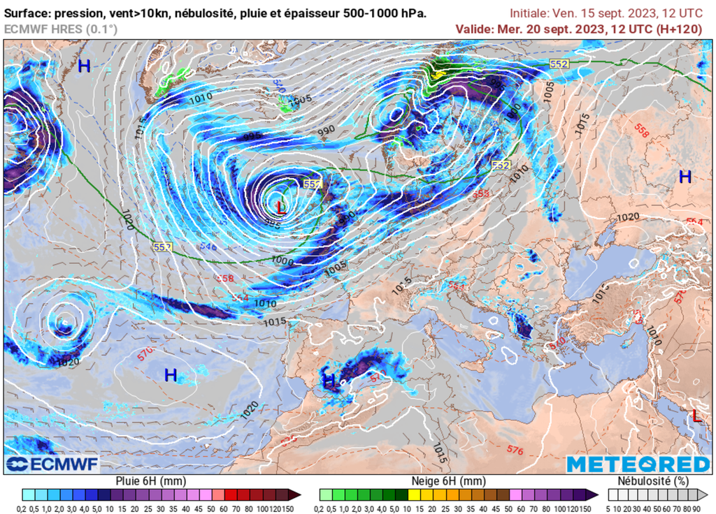 Une météo perturbée va s'inviter une bonne partie de la semaine prochaine, d'autan plus vers le Nord-Ouest.