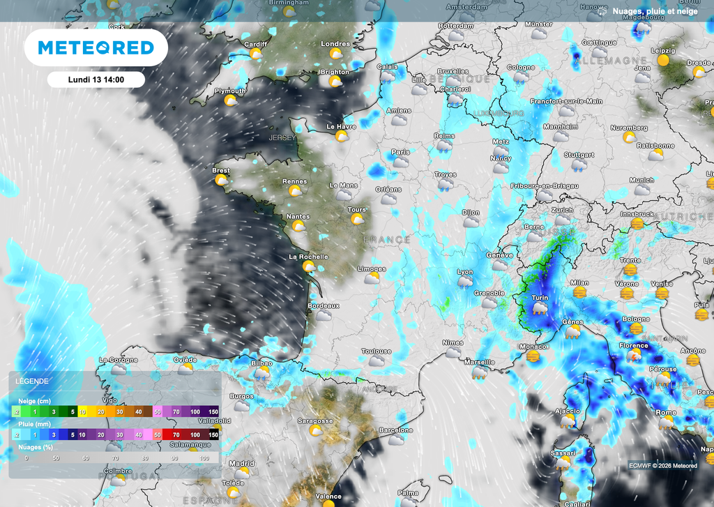 Les averses se feront encore assez nombreuses ce lundi. Un orage local reste possible.