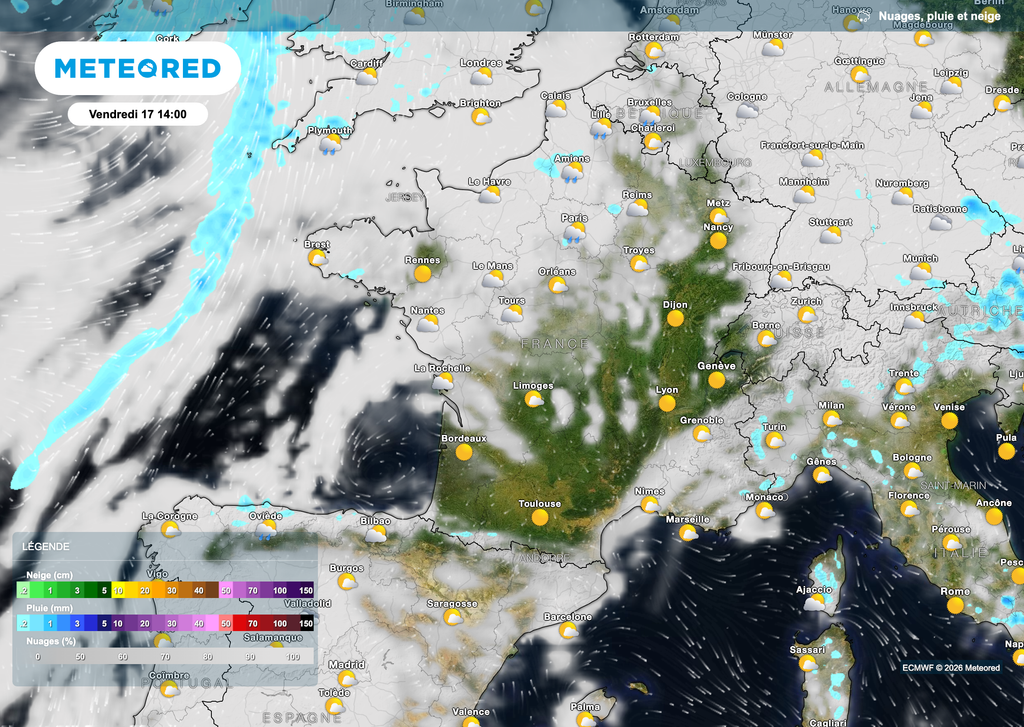 Les éclaircies se feront plus nombreuses au fil de la semaine.