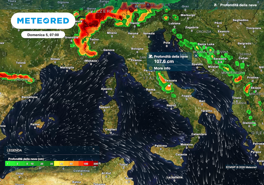 Pasqua calda e di bel tempo, ma con tanta neve sulle Alpi e anche Appennino grazie alle abbondanti nevicate indotte dal ciclone Erminio.