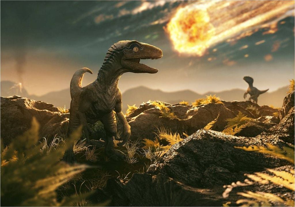 extinción, dinosaurios, Tierra, asteroide