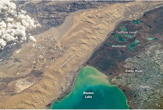 Vida en el borde del desierto de Taklimakan