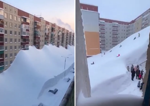 "Cerca de 10 metros de nieve acumulada": las asombrosas im&aacute;genes que dejan las tormentas invernales en Rusia