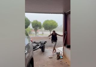 Vídeo: granizo gigante de más de 14 cm destroza viviendas, vehículos y cultivos en varias ciudades del sur de Brasil