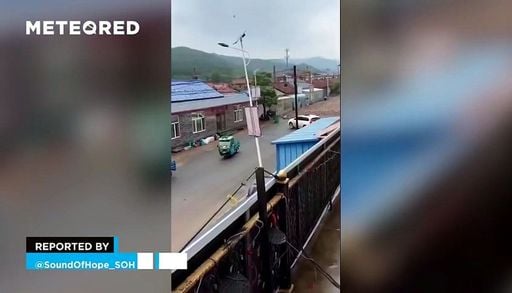 Video sorprendente: inundaci&oacute;n s&uacute;bita cubre las calles de Chunyang, China, en pocos segundos dejando da&ntilde;os a su paso