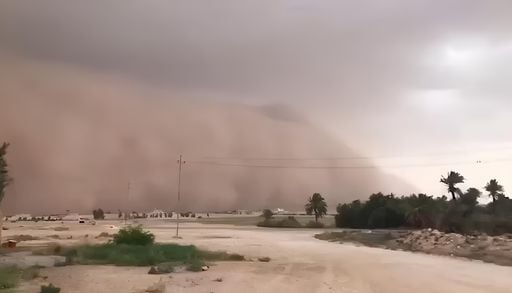 Una gran tormenta de arena barre el desierto de Al-Muthanna y desata el caos en el sur de Irak: el v&iacute;deo del fen&oacute;meno