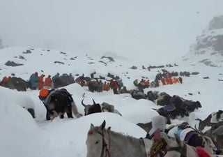 Vídeo: una gran ventisca en el Everest deja a centenares de alpinistas atrapados, aquí la última hora