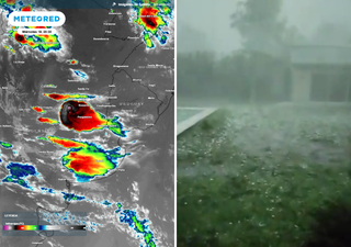 Video: violenta tormenta sobre Argentina deja granizadas, fuertes vientos y camiones volcados