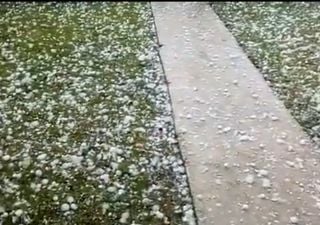 Videos de la violenta granizada en Santa Clara del Mar y Mar del Plata