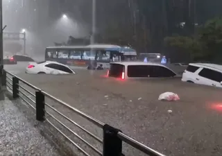 Videos impactantes sobre la peor lluvia en 80 años para Corea del Sur