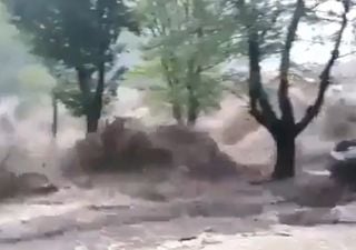 Videos Impactantes del desborde de ríos en el Valle de Punilla