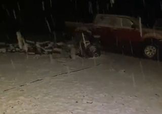 Nevando en el Maule: importante descenso de las temperaturas deja precipitaciones de nieve en la precordillera