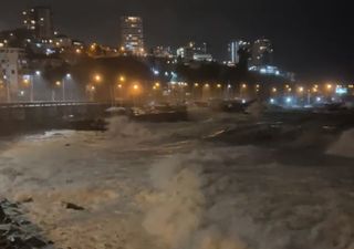 Videos: potente temporal de lluvia y viento en zona central de Chile