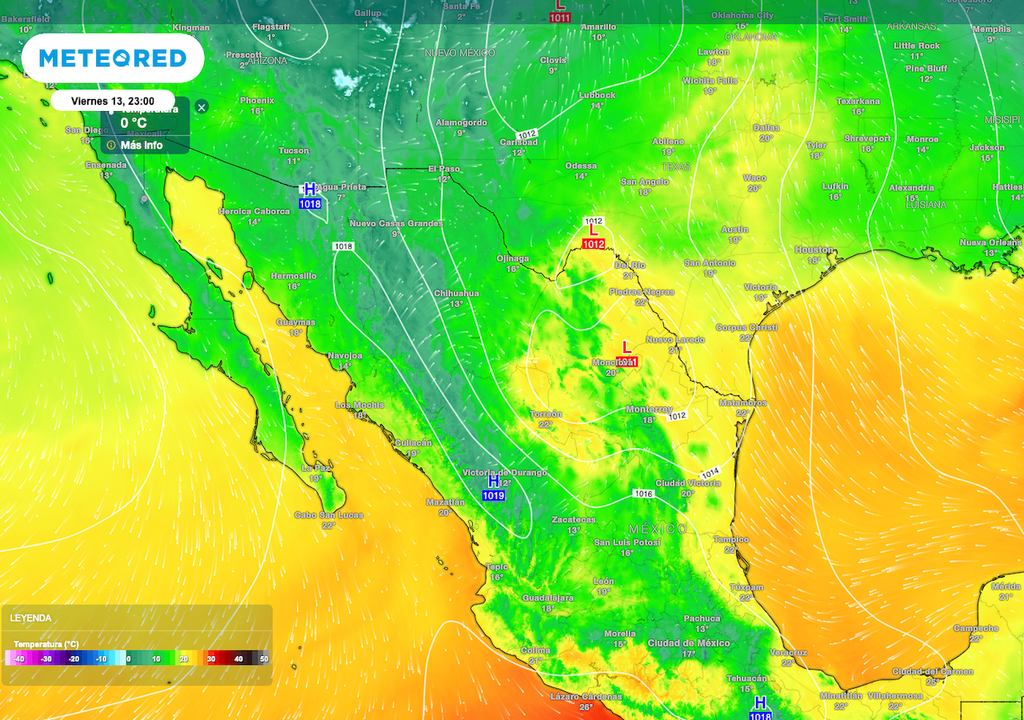 Las temperaturas mínimas más frías, se dejan sentir sobre sierras del Norte y Noroeste, y en zonas montañosas del Valle de México.