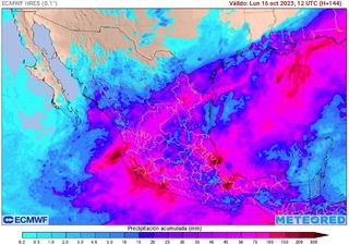 Viene otro temporal lluvioso a México: Lidia genera lluvias benéficas, acercándose el frente frío 5 