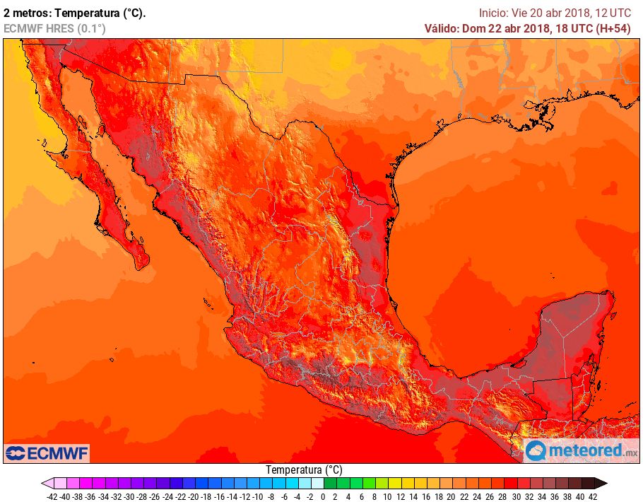 Además de las lluvias, dominarán condiciones muy calurosas en México.