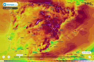 Borrasca Karine: el viento alcanzará esta mañana la máxima intensidad