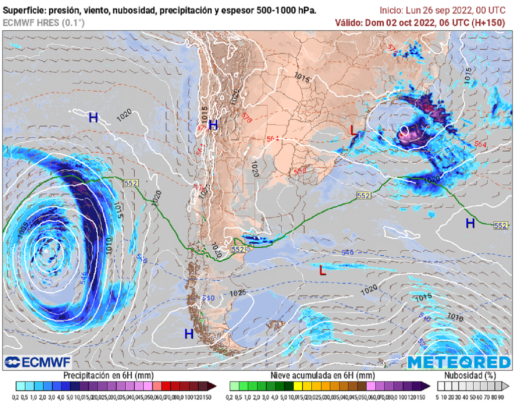 Mapa de superficie y espesor