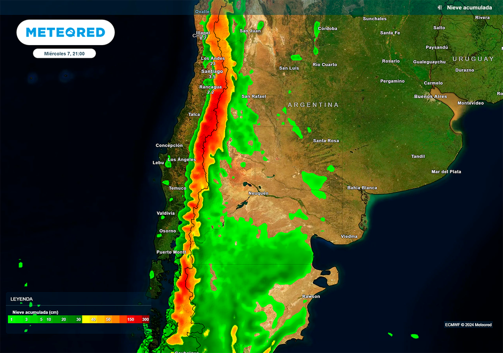 Nevadas, Nieve, Alerta, Cordillera, Argentina, Patagonia, Cuyo