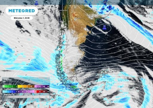 El tiempo en Patagonia: viento muy fuerte con r&aacute;fagas de m&aacute;s de 100 km/h en el sur, templado y estable en el norte