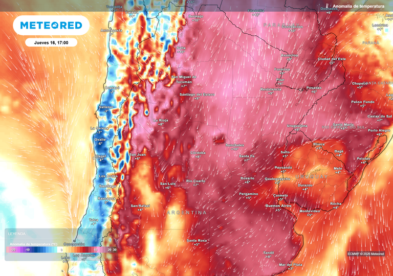 Viento norte eleva las temperaturas y prepara el terreno para tormentas fuertes hacia el final de la semana en Argentina