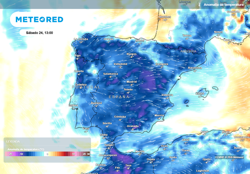 Mañana será un día muy frío, con temperaturas que estarán por debajo de los valores normales para la época del año.