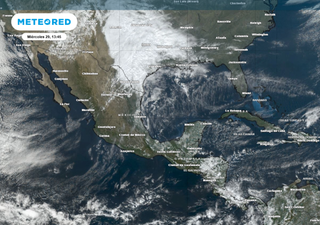 Vientos fuertes y lluvias en México por el avance del frente frío número 25