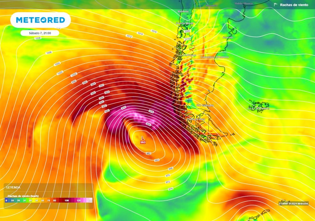ráfagas de viento previstas