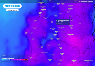 Viernes 26 de septiembre con lluvias y viento en la Región de Biobío: montos rondarán los 20 mm con rachas de 60 km/h