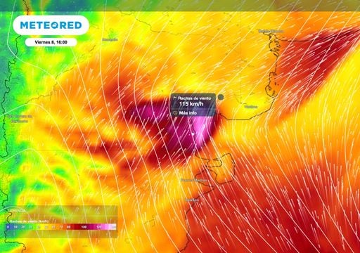 Viernes cr&iacute;tico en el noreste de Patagonia por viento severo, lluvias, y nieve en la estepa