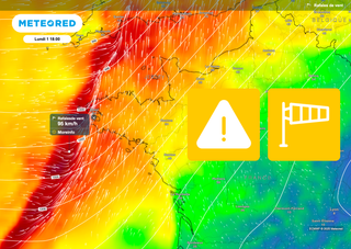 Vigilance jaune ce lundi pour des vents qui se renforcent nettement, avec des rafales proches de 100 km/h en France !