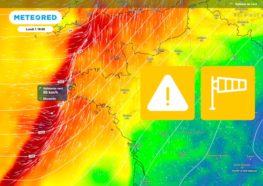 De fortes rafales de vent attendues sur le littoral.