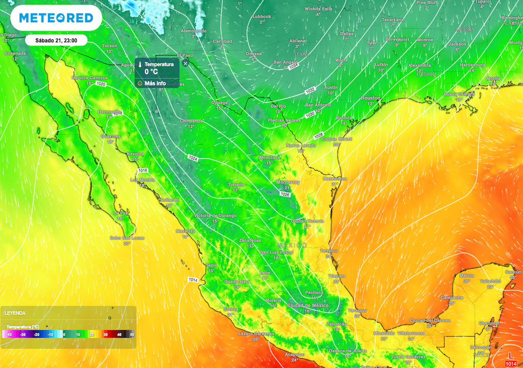 Las temperaturas mínimas más frías, se dejan sentir sobre sierras del Norte y Noroeste.