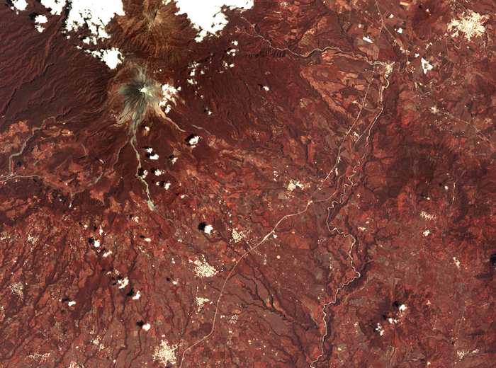 Colima desde el espacio