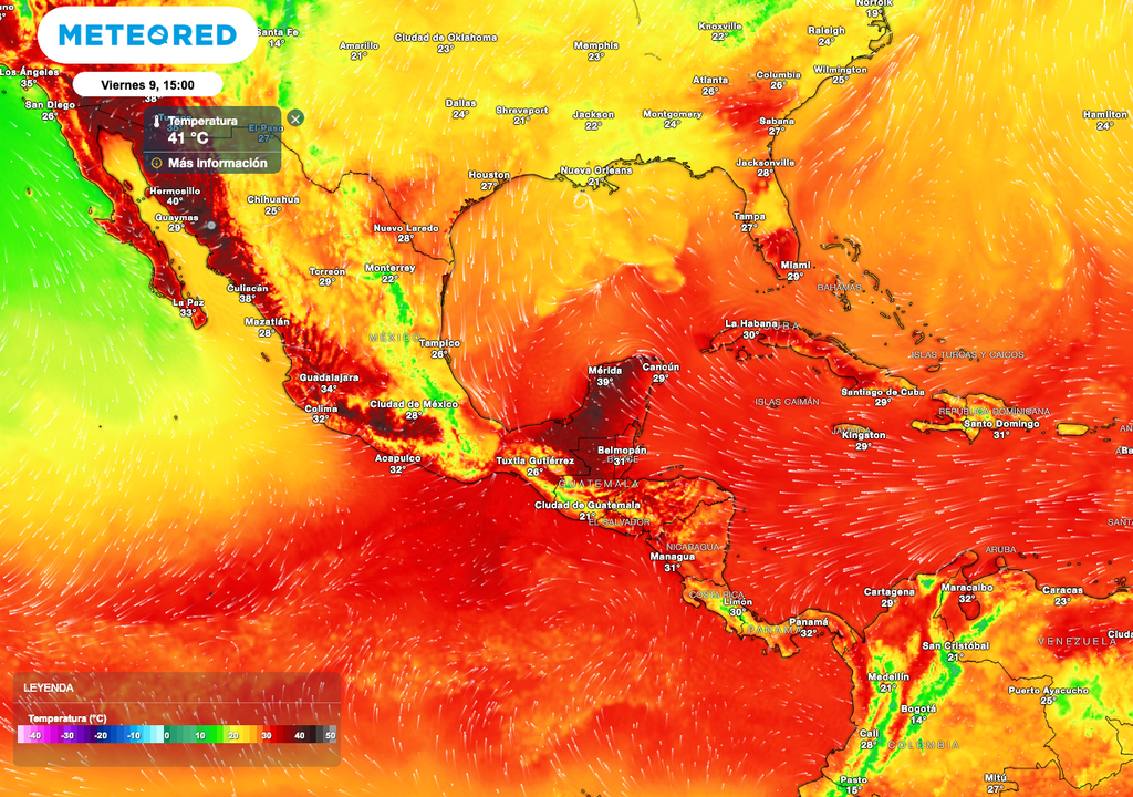 Temperatura máxima México Temperatura máxima México