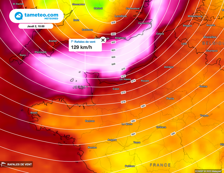 Actualités météo: Tempête Ciaran : vigilance rouge et dernières prévisions  01/11/2023