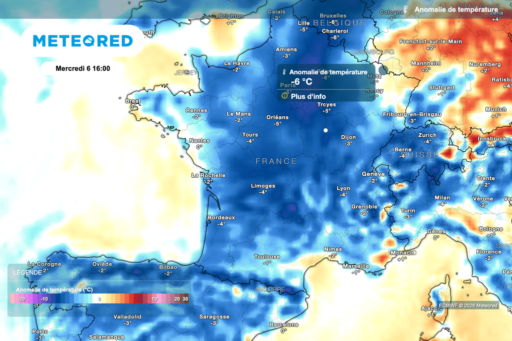Grande fraîcheur ce mercredi sur quasiment toute la France !